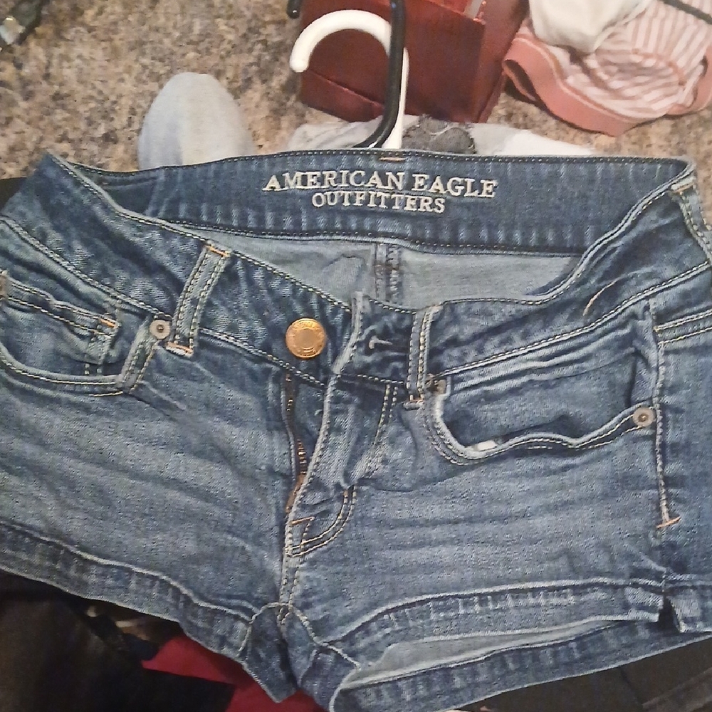 American Eagle Outfitters Blue Denim Short Shorts